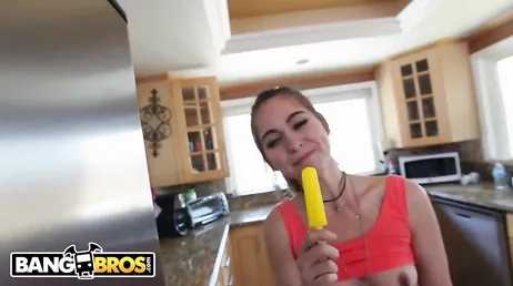 Fucking twenty-something Riley Reid on all fours.