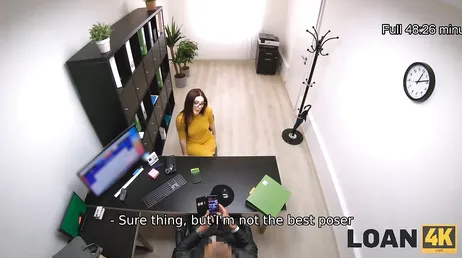 The interview ends in sex, damn, I think the job will go to her