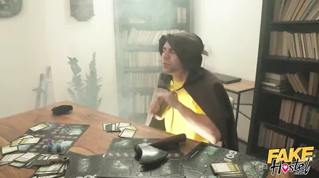They start playing a role-playing game and end up having a threesome!!