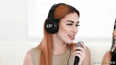 Interviewees confuse microphone with dick!