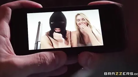 He catches his stepsister showing her pussy on webcam and fucks her