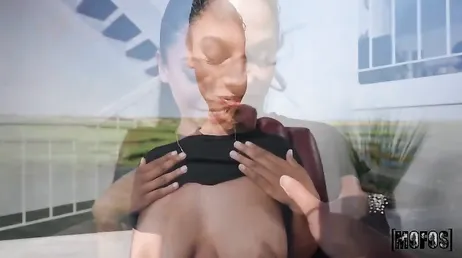 Beautiful sexy black girl fucked very hard until she gets cum in her pussy