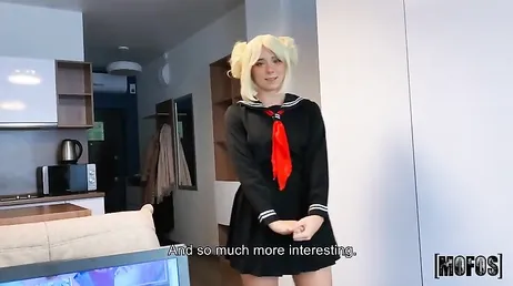 Ik ontmoet een tante en zij komt verkleed als anime