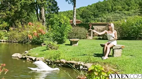 This blonde is deceiving, she looks innocent and she's horny as a bitch
