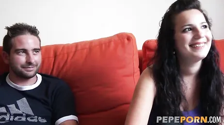 Spanish amateur couple enjoys recording their first porn video