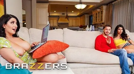 After fucking his girlfriend... he fucks her busty sister too!!