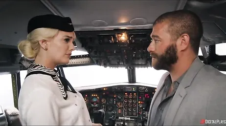 Deze passagier was enthousiast toen hij de cockpit zag: wat een aardige stewardess!