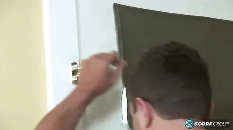 Two twenty-something vixens take turns giving him an epic blowjob