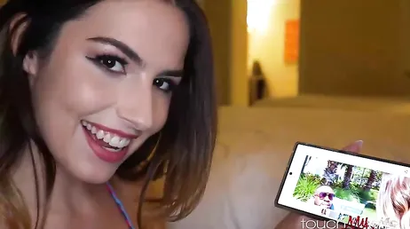 Fulfilling her fantasy of trying a black cock thanks to her boyfriend...!!