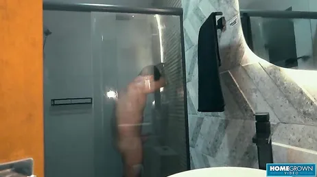 He masturbates while watching his roommate have sex with her boyfriend.