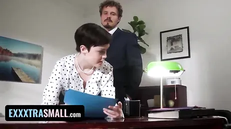 The secretary seems shy but she's a terribly submissive nymphomaniac