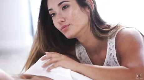 Eva Lovia enjoys tasting all the cumshots on her tongue