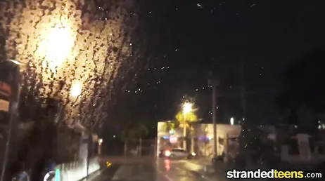 Stranger approaches Gia Page on the street and gives her a brutal fuck
