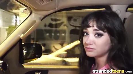 Stranger approaches Gia Page on the street and gives her a brutal fuck