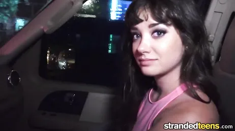 Stranger approaches Gia Page on the street and gives her a brutal fuck
