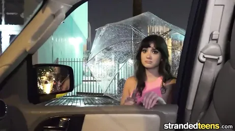 Stranger approaches Gia Page on the street and gives her a brutal fuck