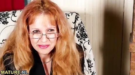 Grandma still sticks dildos in her nice pussy
