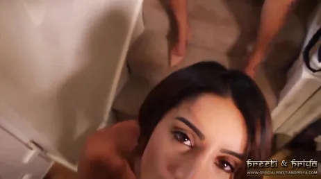 Two Indian twin sisters masturbate their pussy together
